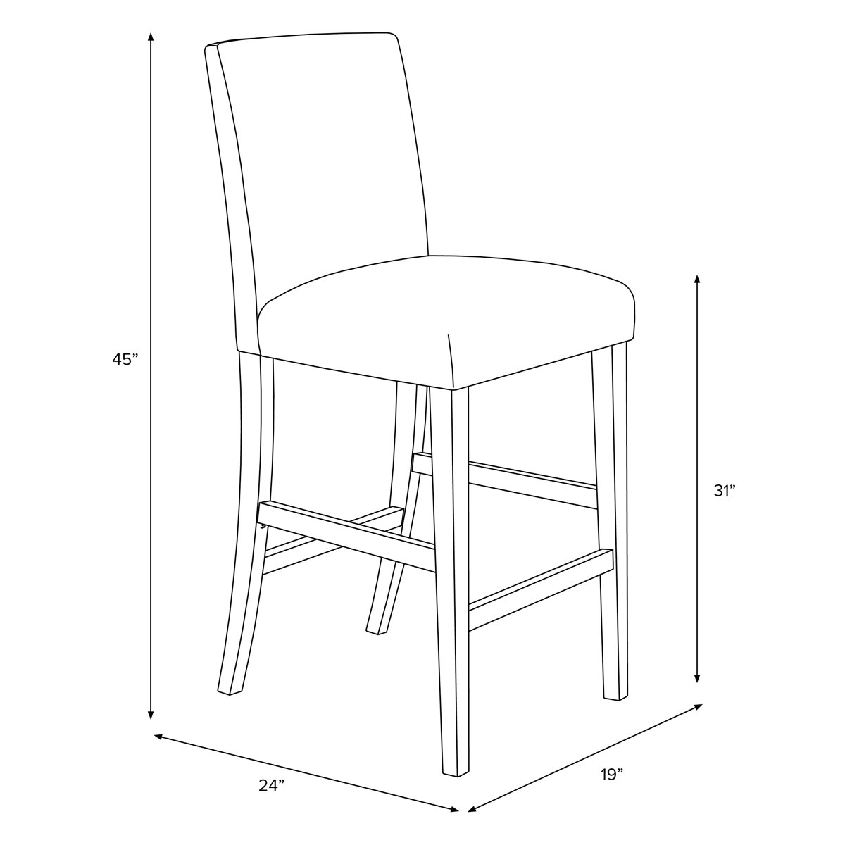 Ebern Designs Gandy 31" Bar Stool Wayfair